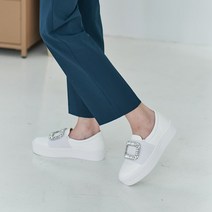 린다 사각보석장식 여성 슬립온