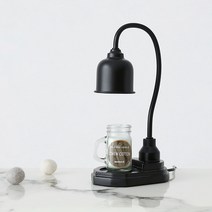 마켓비 NOKYO 미니 캔들워머 GU10 버튼 KS2318T + 캔들 랜덤발송, 블랙