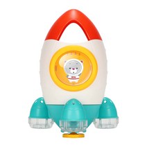 유아 목욕놀이 욕조 물놀이 장난감 01 우주로켓 고니, 혼합색상