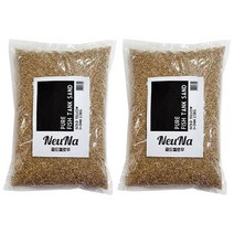 느나 퓨어 어항샌드 1~2mm 2.5kg, 골드옐로우, 2개