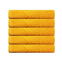 발렌티노 크리스티 30수 스포츠 타올 100g, 노랑, 5개