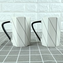 레겐보겐 예그리나 라인 머그컵 400ml, 화이트, 2개