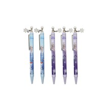 겨울왕국 눈꽃 장식 볼펜 세트 0.5mm, B타입, 1세트