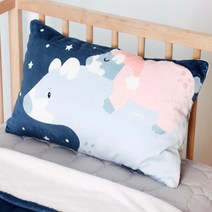 와이즈마마 유아용 극세사 경추마이크로화이버 베게, 오로라