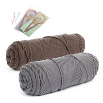 브랜드얀 코튼롤 커플 너음목도리 DIY 패키지 세트, 1세트, M(30번, 50번)