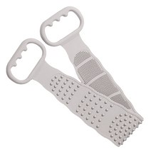 힐로 무통 실리콘 양면 마사지 때밀이, 그레이, 1개, 1개