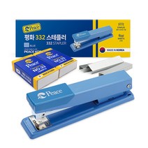 피스코리아 스테플러 332 + 리필 33호침 2p 세트, 블루, 1세트