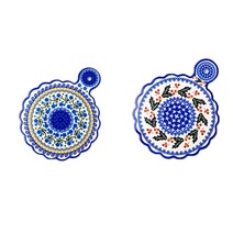 알린 도자기 냄비받침 2종세트, 라벤더, 스윗바질, 1세트