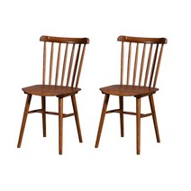 미스터가구 토토우드 체어 TWO 2p, 월넛, 2개