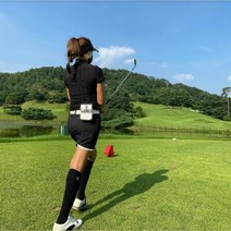 셀버 여성 골프 니삭스 4p, 블랙