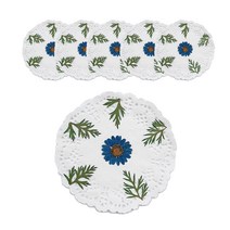 압화 체험 마가렛 종이컵 받침 만들기 패키지, 블루, 6개