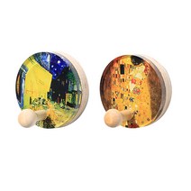 꼭꼬핀 아트 자석 부착형 2종 세트, 고흐 밤의 카페테라스, 클림트 키스, 1세트