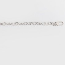 THEFABRICLAB D링 고리 포함 체인 가방끈 125cm, 02 실버, 1개