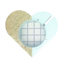 JHCompany 트윙클 글리터 하트 저금통, 민트, 1개