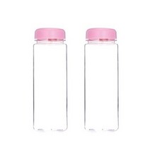 보틀트리 무지 페트 마이보틀 2p, 핑크, 500ml