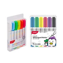 모나미 윈도우 마카 6색 + 시그마플로 생잉크 보드마카 220 6색 A세트, 혼합색상, 1세트