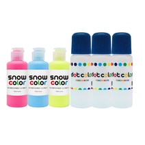 스노우키즈 스노우물감 70ml 3종 + 도트용기 3p 세트, 3색