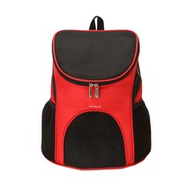 딩동펫 반려동물 블룸 메쉬 프론트백팩, 레드