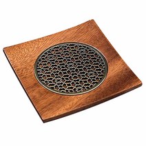 고풍스러운 다도 티 주전자 받침대, 골드, 1개