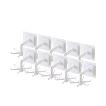 코끼리리빙 다용도 회전 쭈꾸미 후크 PCA-1107, 화이트, 10개