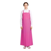 THE앞치마 우레탄 방수 H형 앞치마 대, 매트핑크, 1개
