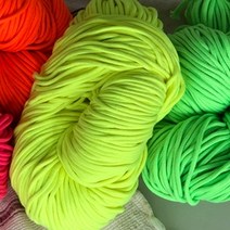 더패브릭랩 마크라메 컬러 로프 뜨개실, 41 형광옐로우, 1800cm