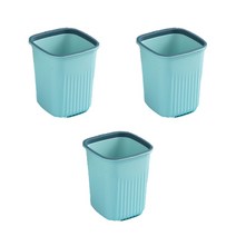 북유럽 심플 휴지통 M, 블루, 3개