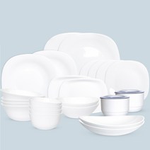 보르미올리 인알토 화이트문 4인 식기세트 30p, 10종