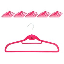 루시스 벨벳 옷걸이, 핑크, 40개입