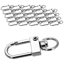 MAME 도금 D고리, 실버, 25개