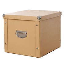 마켓에이 북유럽감성 조립식 다용도 수납함 34 x 31 x 29 cm, 카멜, 1개