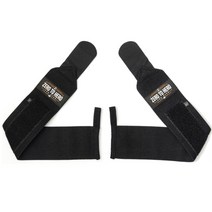 제로투히어로 헬스 손목보호대 wrist wrap Type2 기본형 Black, 1세트