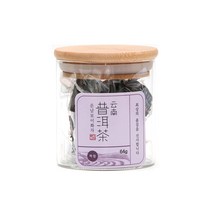 운남보이차 보이꽃차 백합 유리병 S, 64g, 1개