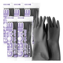 기본에 끼고 벗기 쉬운 기본에 고무장갑 L, 그레이, 대(L), 5개