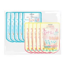 소프리스 종아리 마사지 더블에센스 마스크 5p + 히노끼 종아리 마스크 5p, 1세트