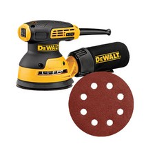 디월트 원형 오비탈 샌더 125mm DWE6423 + 마끼다 샌딩페이퍼 40방 125mm MD54499, 1세트