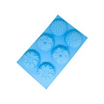 지안네이처 꽃모음 6구 실리콘 몰드, 랜덤발송