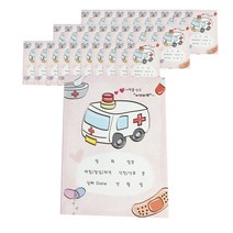 행복주치의 칼라 약봉투 포장봉투 100p, 혼합색상, 1개
