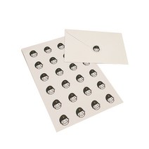 룩아트 꾸니니 스티커 육군 큰원형 흰색무광코팅, 혼합색상, 1개