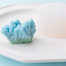 앵글띵 오색 보석조각 시리즈 실리콘몰드, 블루 민트수정