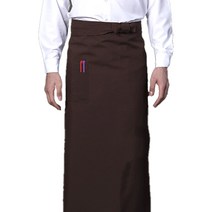 폴리 허리랩 앞치마 AE1722, 갈색, 1개