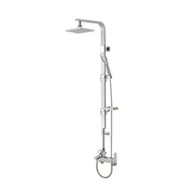 올리비아 3WAY 사각 해바라기 샤워바 샤워욕조형 실버, 1개