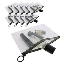 투명원단 블랙 링고리 PVC 지퍼백 20호, 10개입, 1개