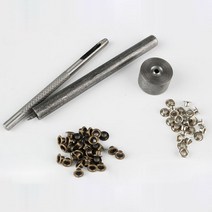 아일렛 기구 세트 100 14mm, 실버, 엔틱골드, 1세트