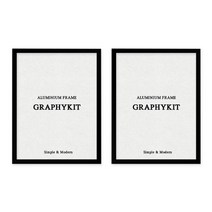 그라피킷 알루미늄 액자프레임 2p, 블랙