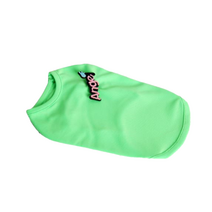 반려견 기능성 쿨 나시 티셔츠, 형광그린