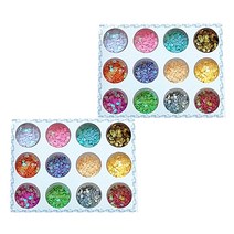 스팽글 하트믹스 글리터, 혼합색상, 2세트