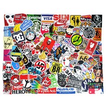 캐리어 노트북 리모와 스트릿 스티커 타입C 100p, 혼합색상, 1세트