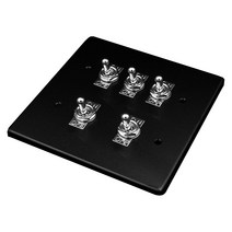 보노 토글스위치 블랙 2개용 5구, 1개