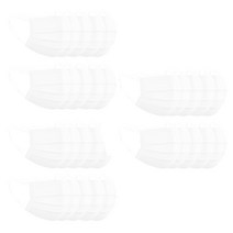 컬러 일회용 마스크 화이트, 1개입, 50개
